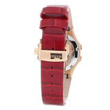 Maserati Potenza Silver Dial Red Leather Strap Watch For Women - R8851108501