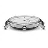 Daniel Wellington Petite Sterling White Dial Silver Mesh Bracelet Watch For Women - DW00100164