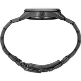 Seiko Presage Sharp Edged Series Black Dial Black Steel Strap Watch For Men - SPB229J1