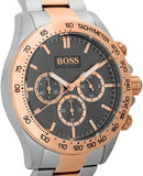 Hugo Boss Ikon Chronograph Grey Dial Two Tone Steel Strap Watch for Men - 1513339