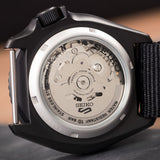 Seiko 5 Sports Automatic Black Dial Black NATO Strap Watch For Men - SRPD79K1