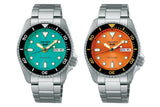 Seiko 5 Sports Automatic Orange Dial Silver Steel Strap Watch For Men - SRPD59K1