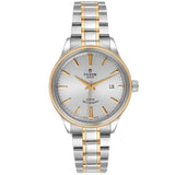 Tudor Style Automatic Silver Dial Two Tone Steel Strap Watch for Men - M12713-0003