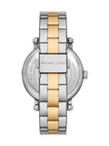 Michael Kors Analog Blue Dial Two Tone Steel Strap Watch for Women - MKO1049