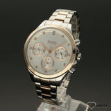 Hugo Boss Hera White Dial Two Tone Steel Strap Watch for Women - 1502564